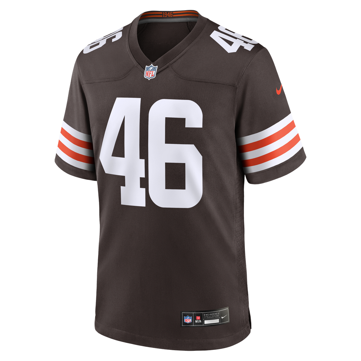 Men's Cleveland Browns Don Fleming Brown Retired Player Jersey