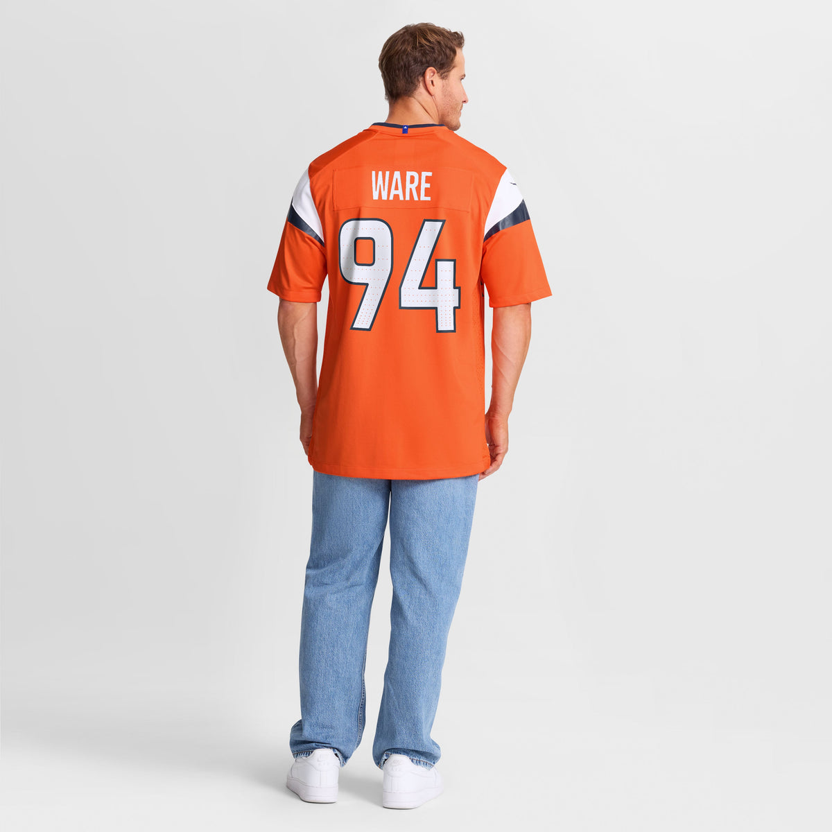 Men's Denver Broncos DeMarcus Ware Orange Team Retired Jersey