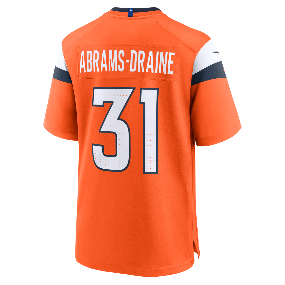 Men's Denver Broncos Kris Abrams Draine Orange Team Jersey
