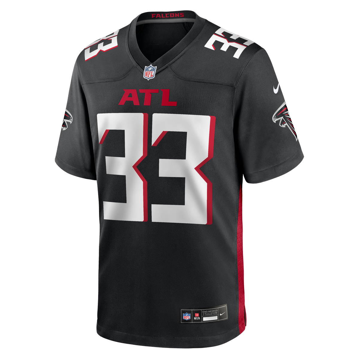 Men's Atlanta Falcons Michael Turner Black Game Retired Player Jersey