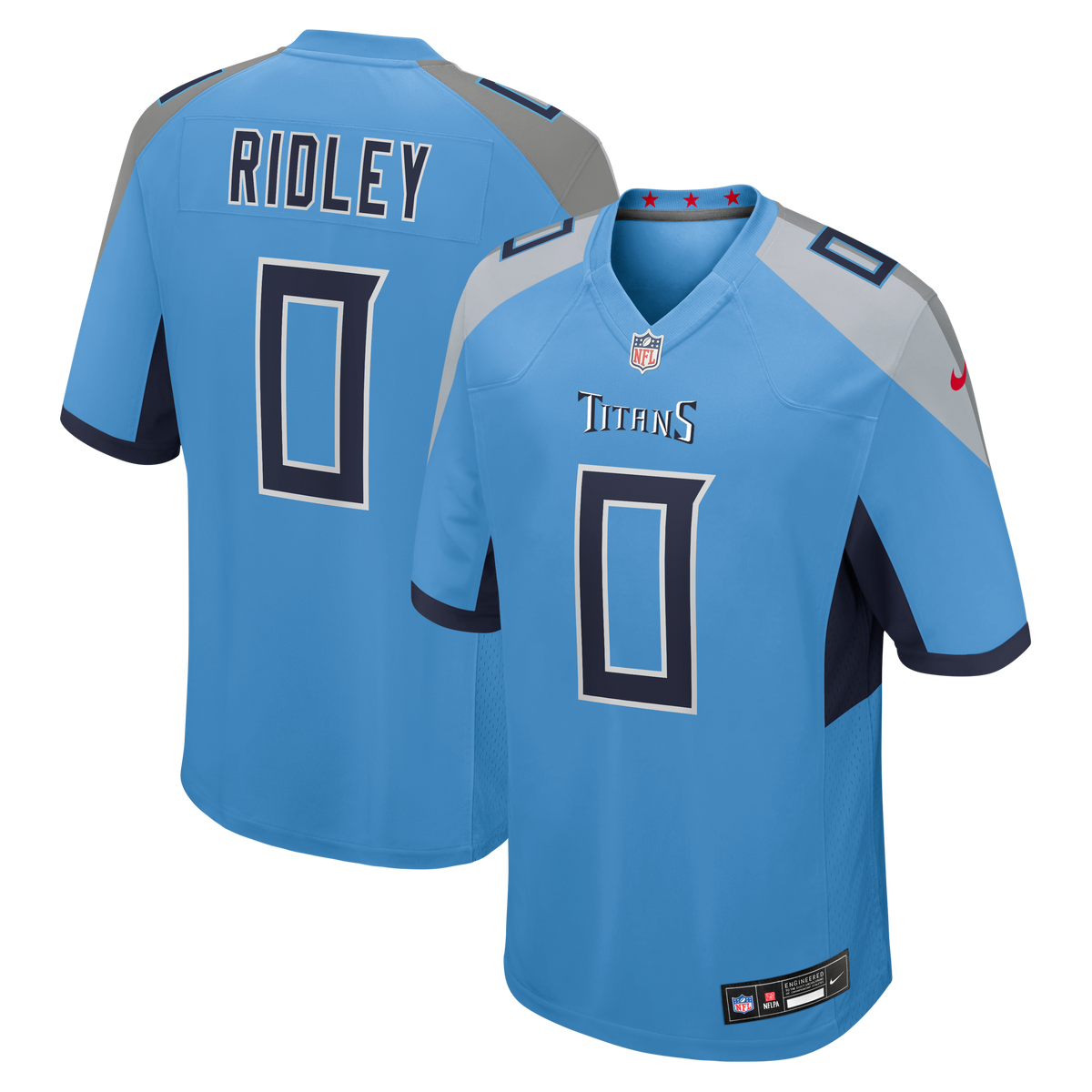 Men's Tennessee Titans Calvin Ridley Navy Game Player Jersey