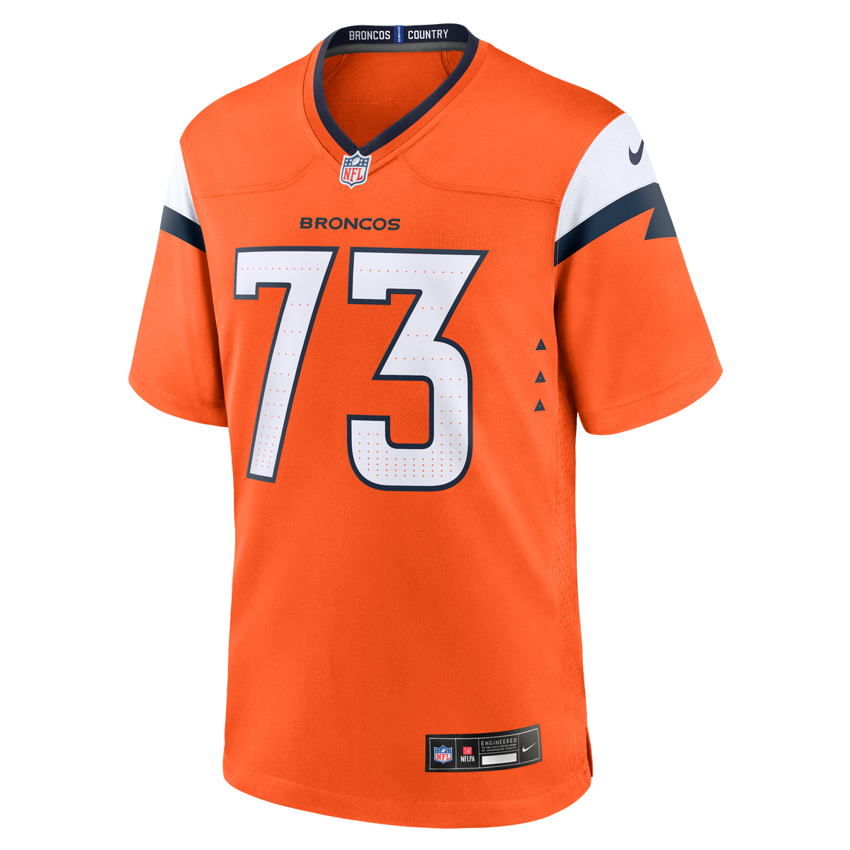 Men's Denver Broncos Frank Crum Orange Team Jersey