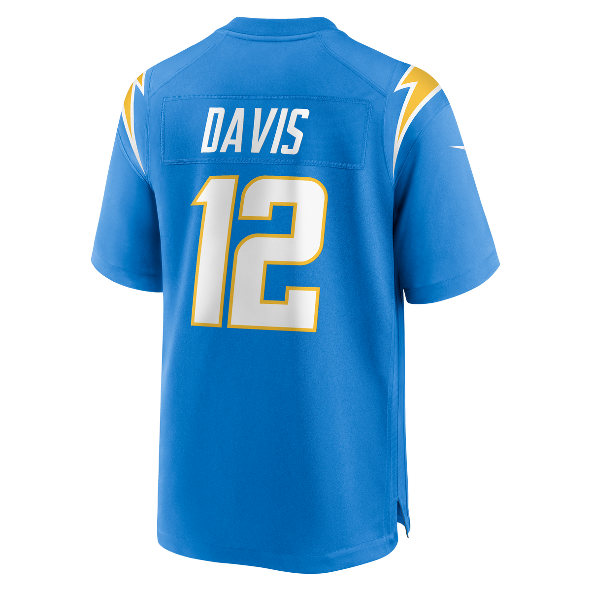 Men's Los Angeles Chargers Derius Davis Powder Blue Team Jersey