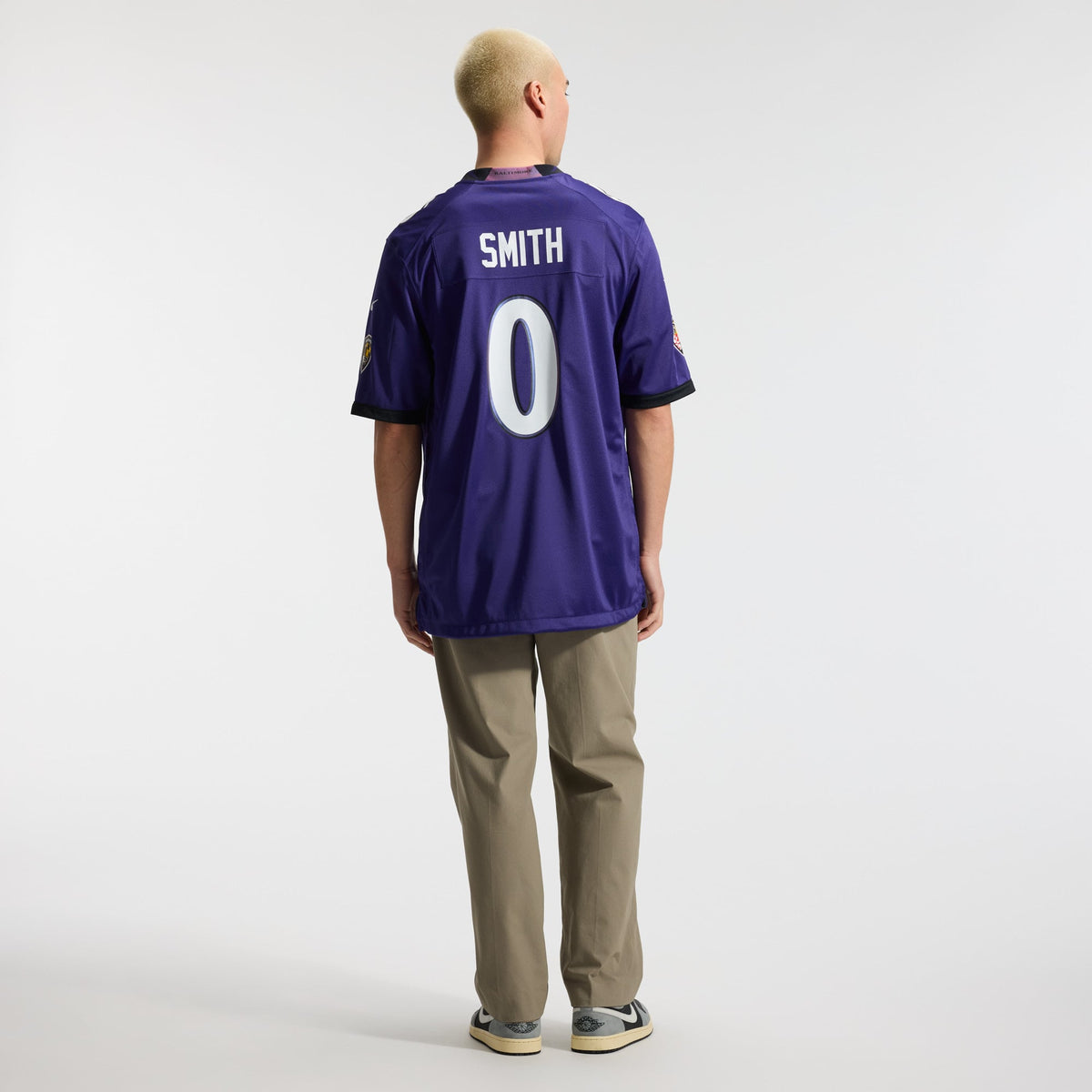 Men's Baltimore Ravens Roquan Smith Purple Team Jersey