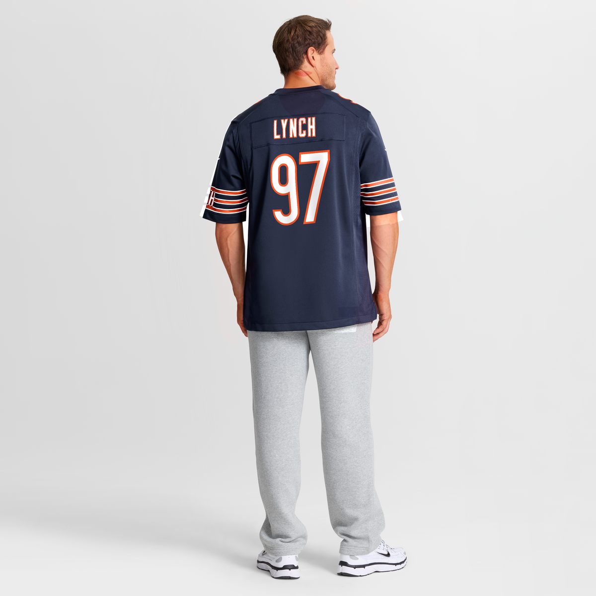Men's Chicago Bears James Lynch Navy Team Jersey
