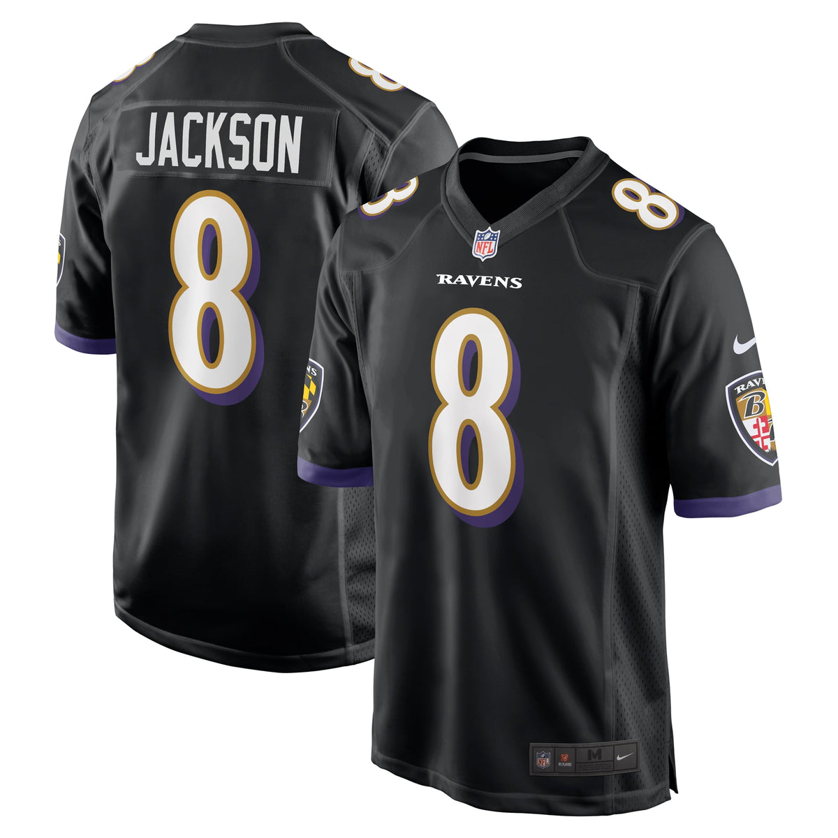 Men's Baltimore Ravens Lamar Jackson Black Alternate Jersey