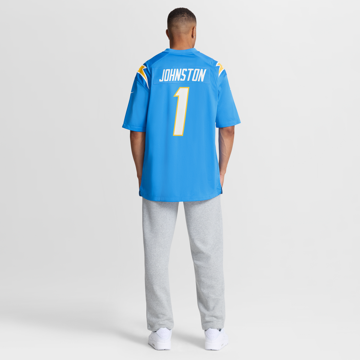 Men's Los Angeles Chargers Quentin Johnston Powder Blue Game Player Jersey