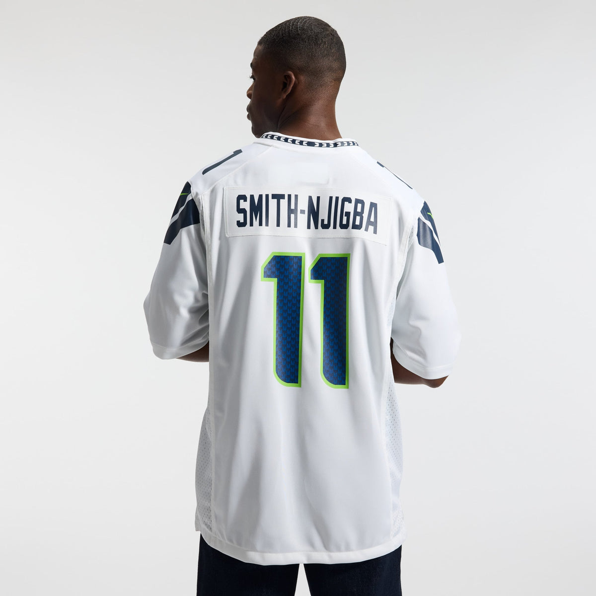 Men's Seattle Seahawks Jaxon Smith Njigba Royal Throwback Player Jersey