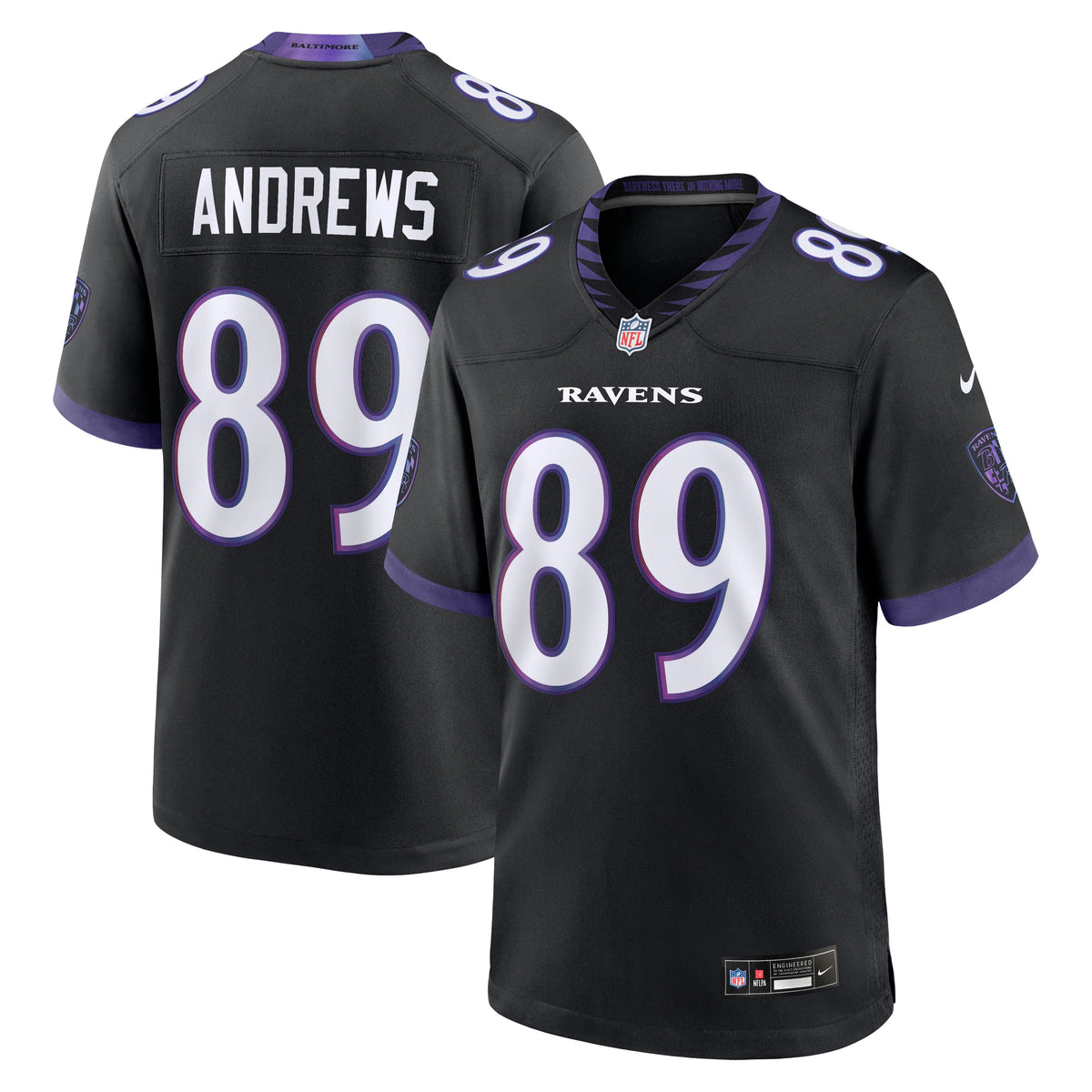 Men's Baltimore Ravens Mark Andrews Purple Team Jersey
