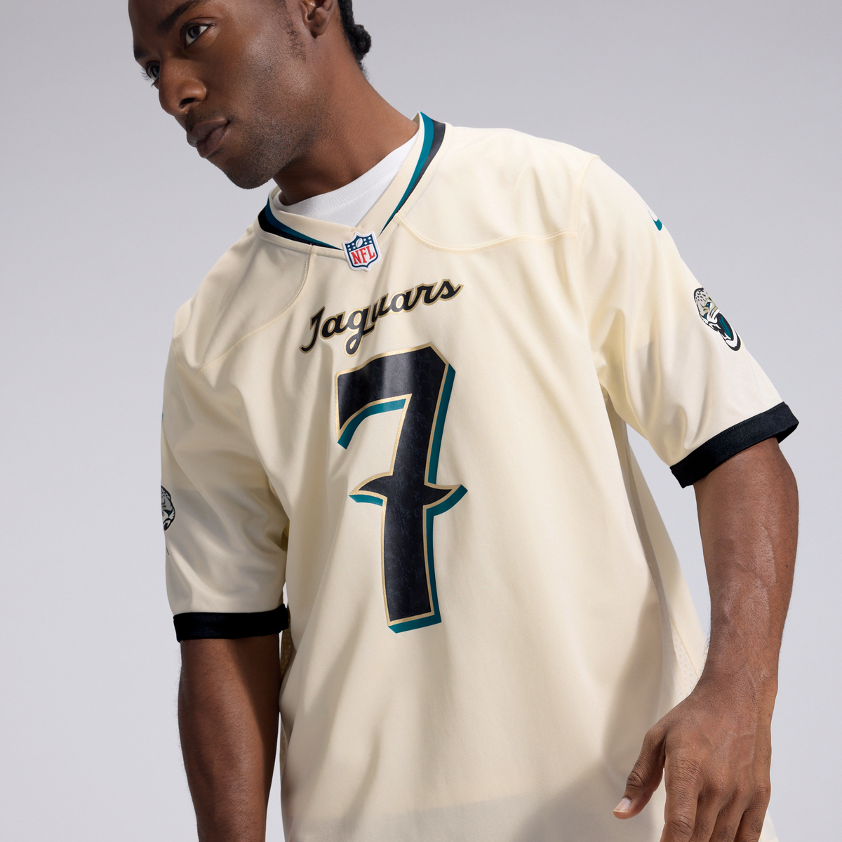 Men's Jacksonville Jaguars Brian Thomas Jr Natural 2026 Rivalries Collection Jersey