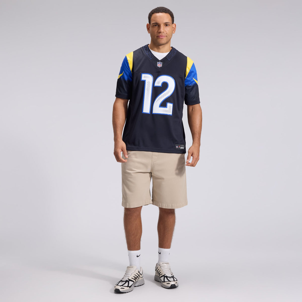 Men's Los Angeles Rams Puka Nacua Dark Blue Rivalries Collection Stitched Jersey