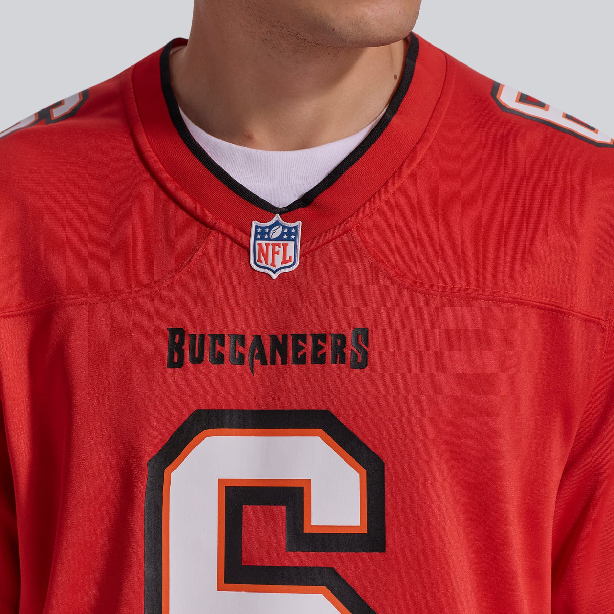Men's Tampa Bay Buccaneers Baker Mayfield Pewter Alternate Game Player Jersey