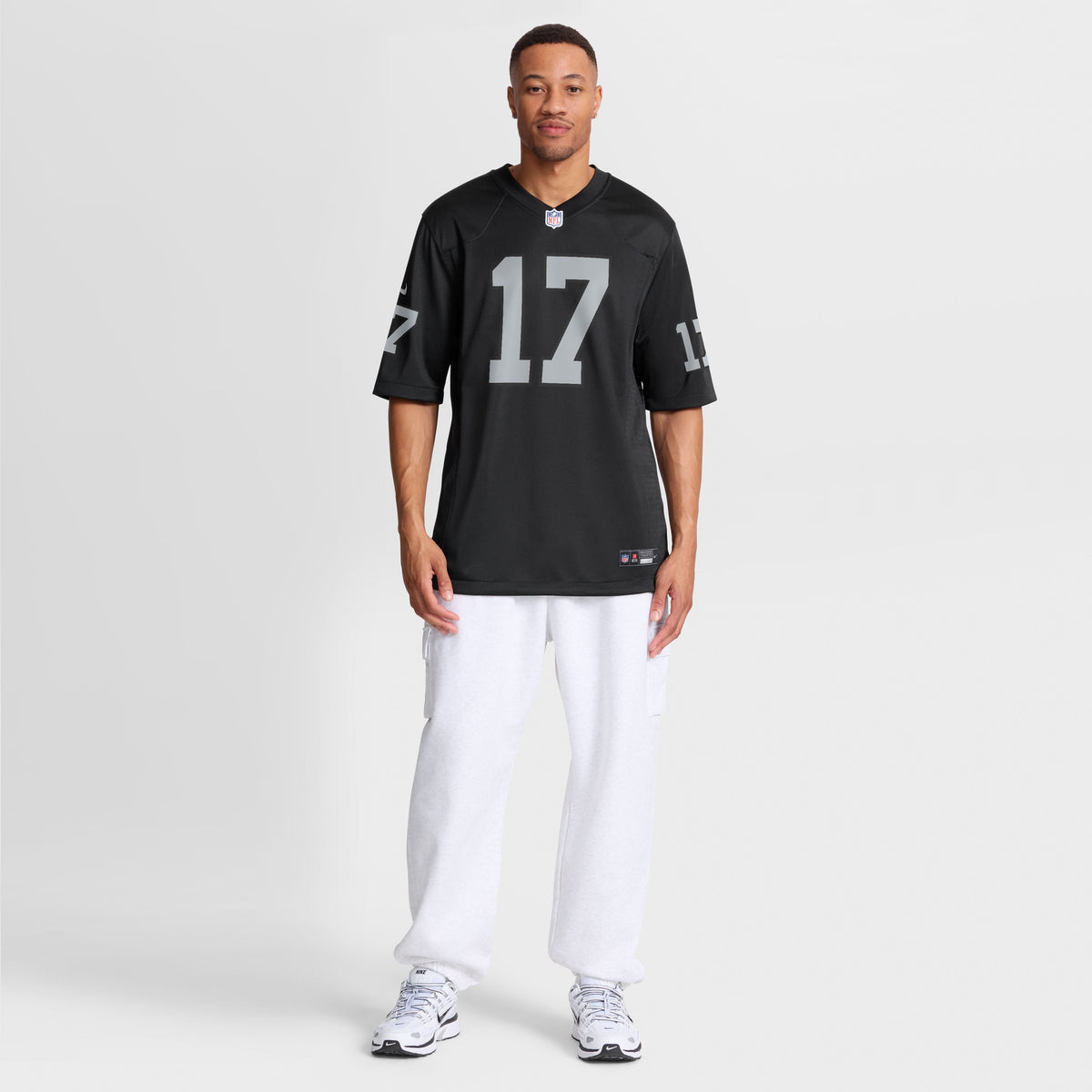 Men's Las Vegas Raiders Nakobe Dean Black Team Jersey