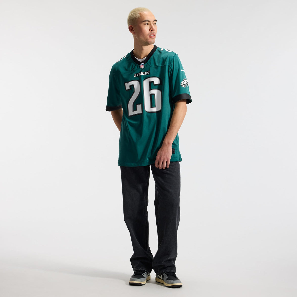 Men's Philadelphia Eagles Saquon Barkley Black Alternate Jersey