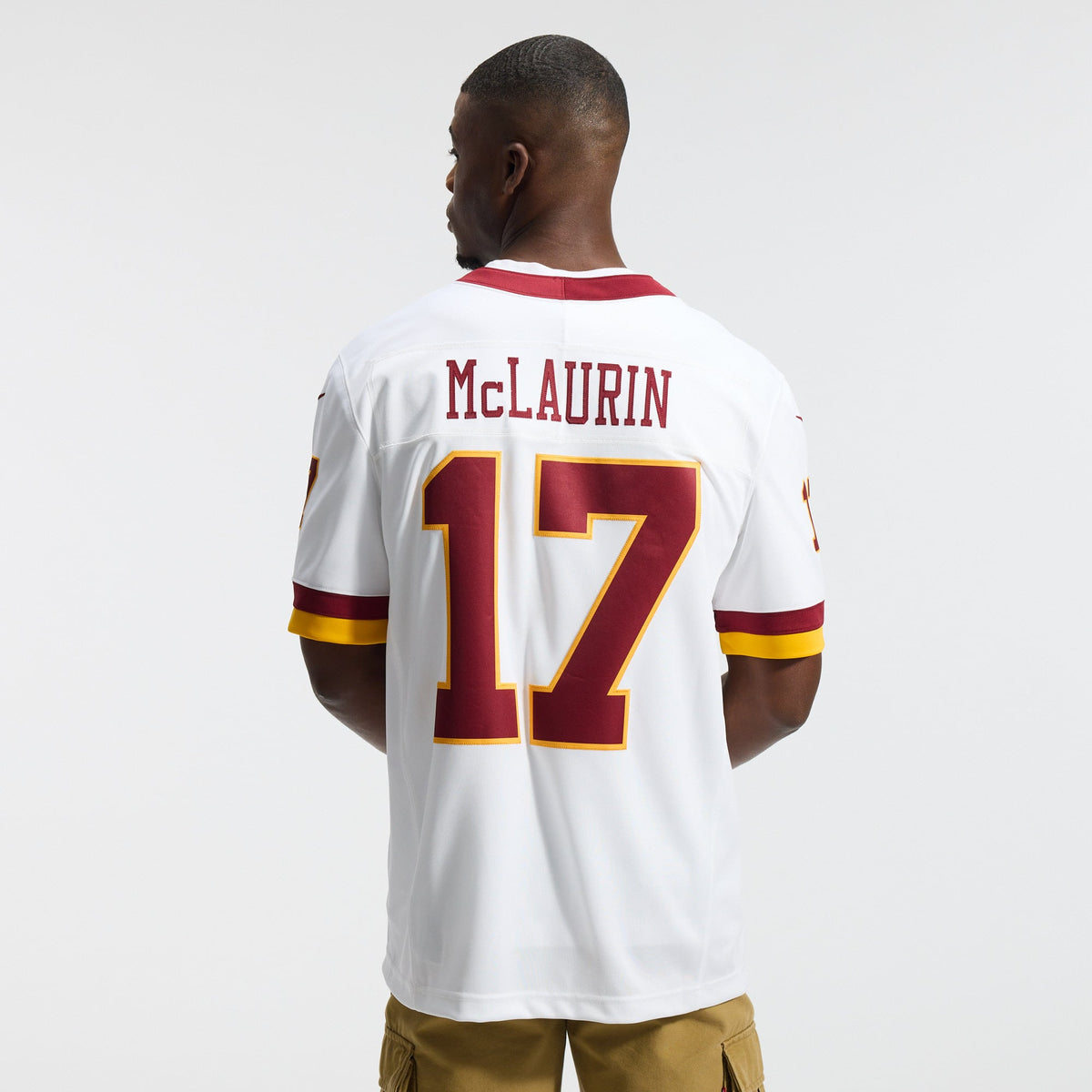 Men's Washington Commanders Terry McLaurin White Stitched Jersey