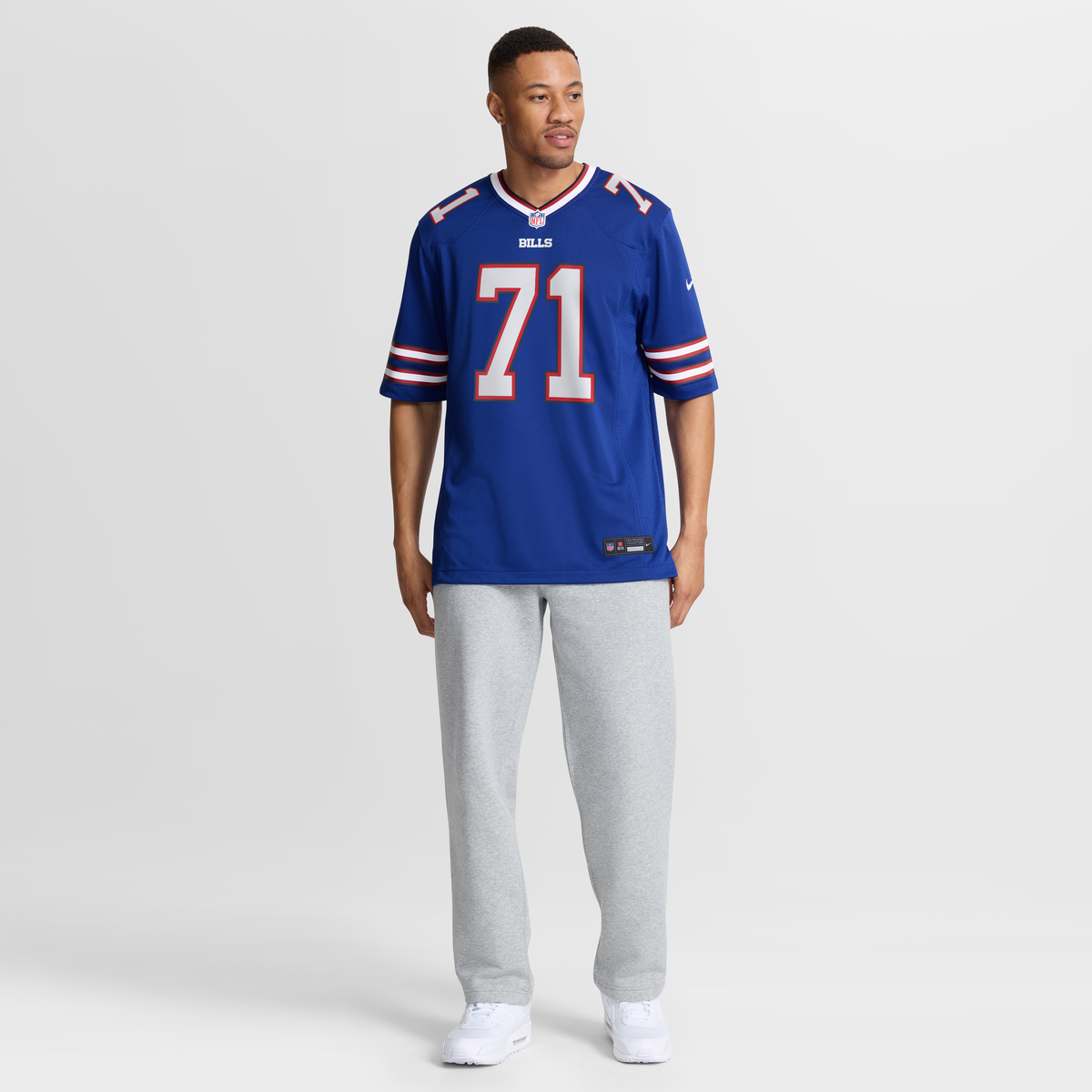 Men's Buffalo Bills Jedrick Wills Jr Royal Team Jersey