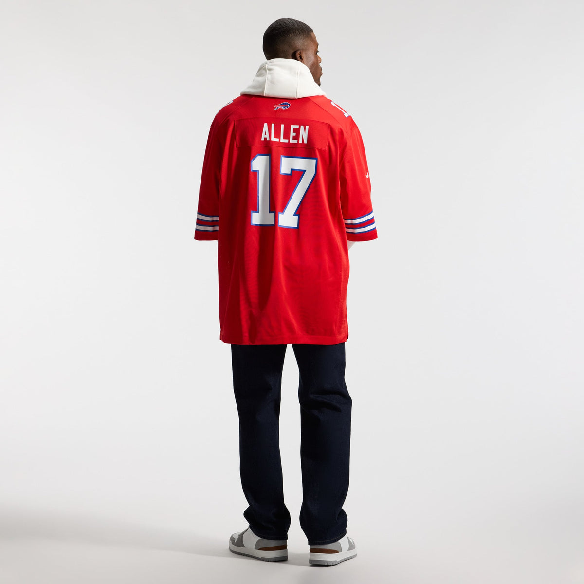 Men's Buffalo Bills Josh Allen White White Game Player Jersey