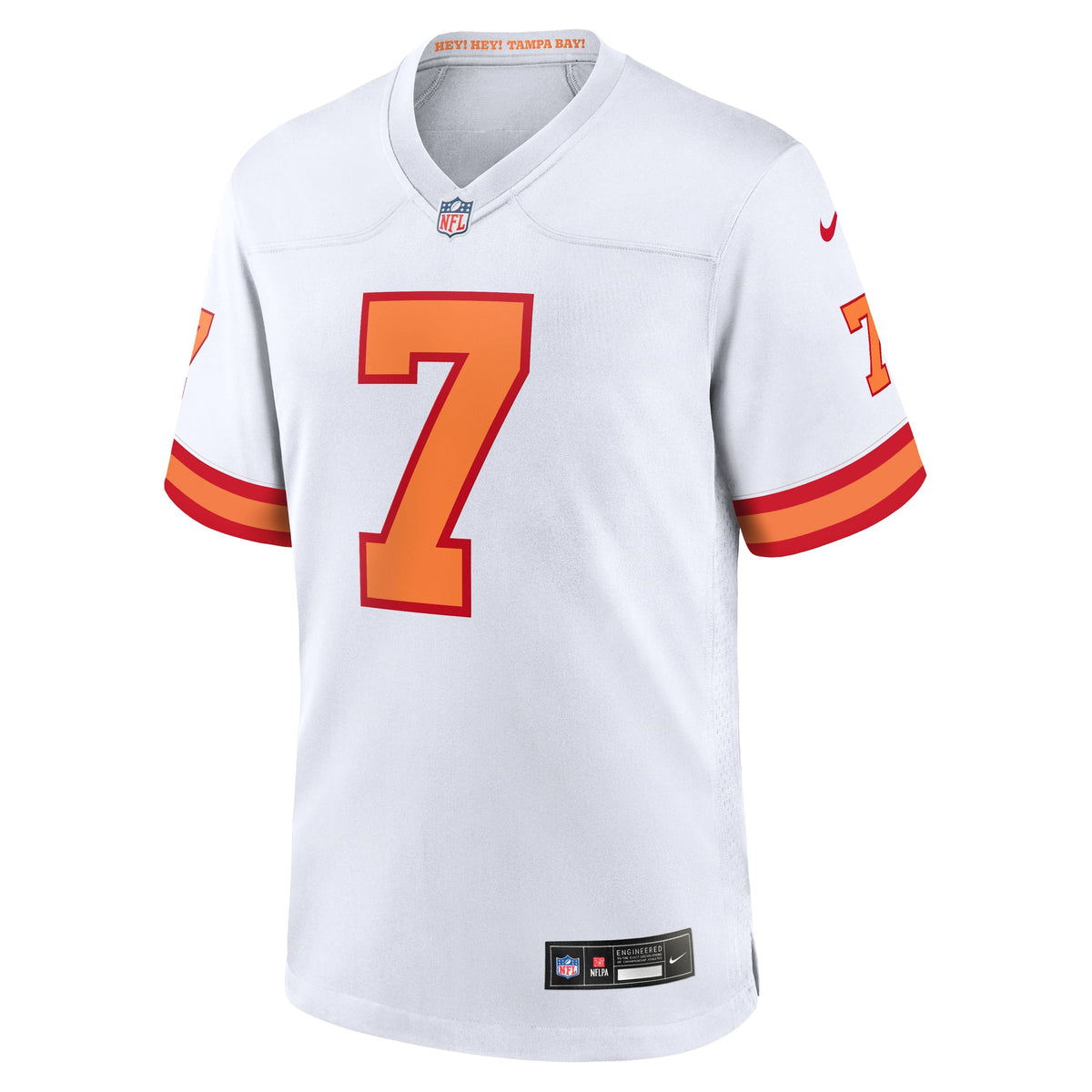 Men's '76 Tampa Bay Buccaneers Bucky Irving White Jersey