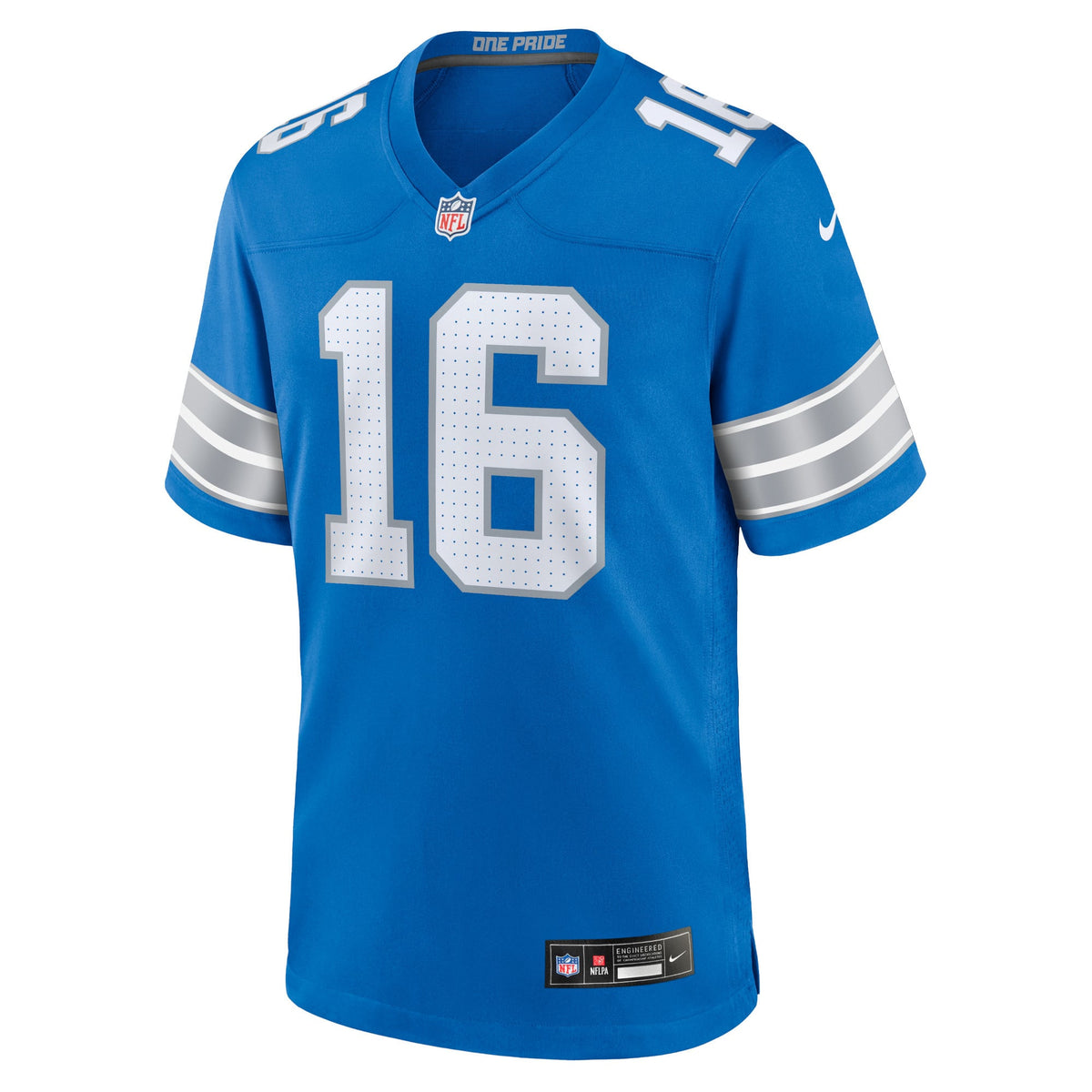 Men's Detroit Lions Jared Goff White Jersey