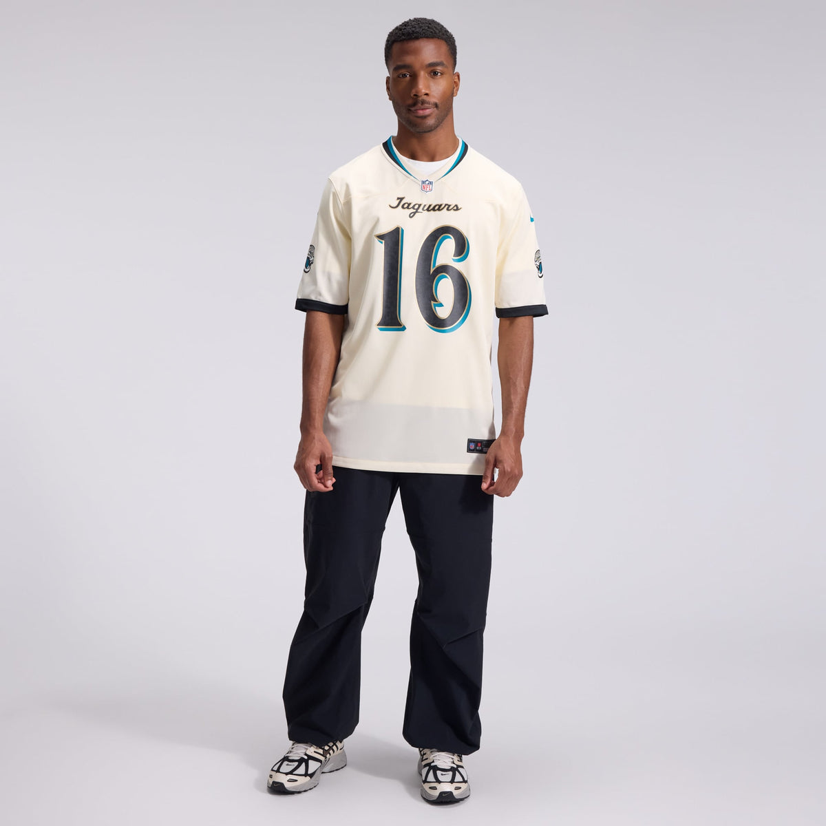 Men's Jacksonville Jaguars Trevor Lawrence Natural 2026 Rivalries Collection Jersey