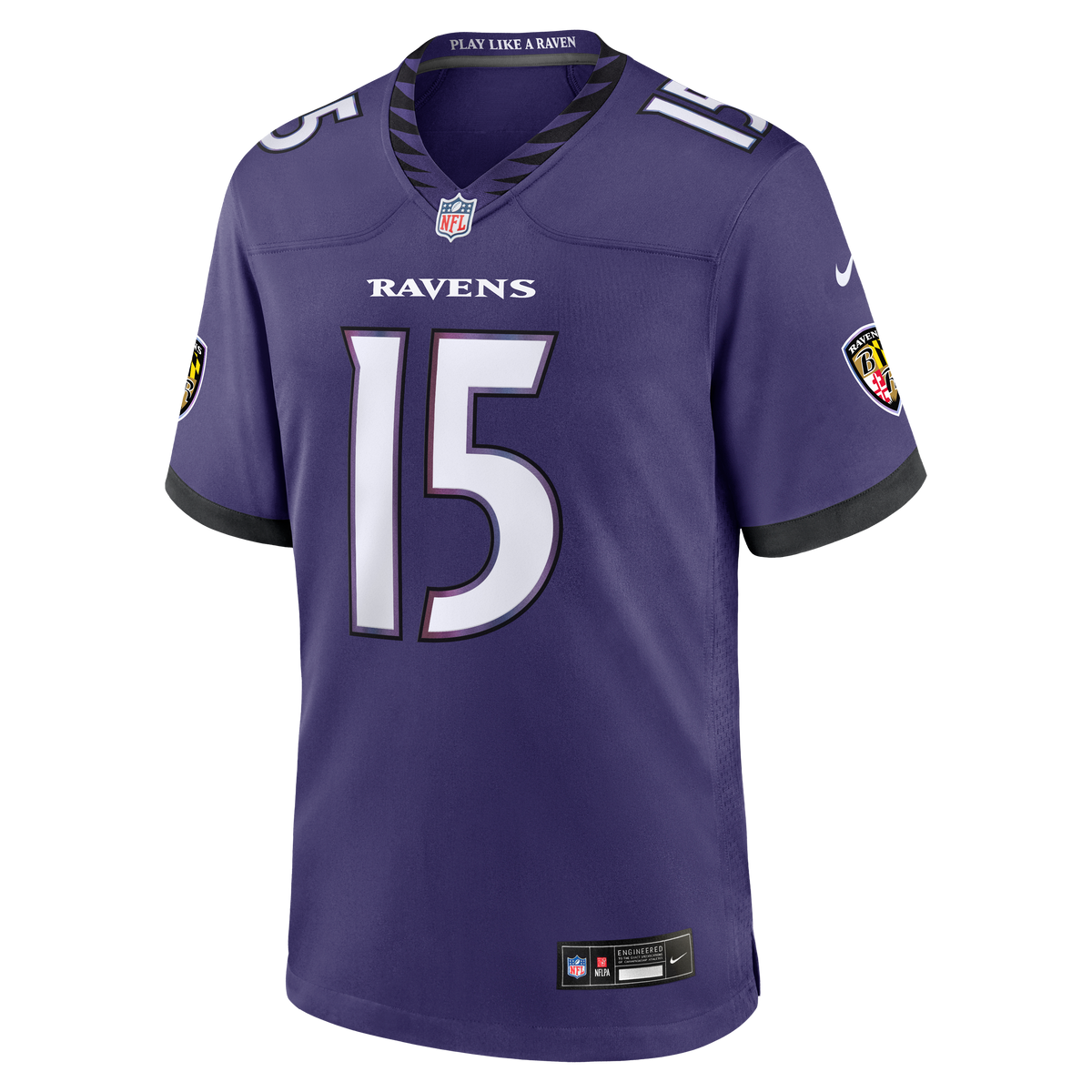 Men's Baltimore Ravens Mike Green Purple Team Jersey