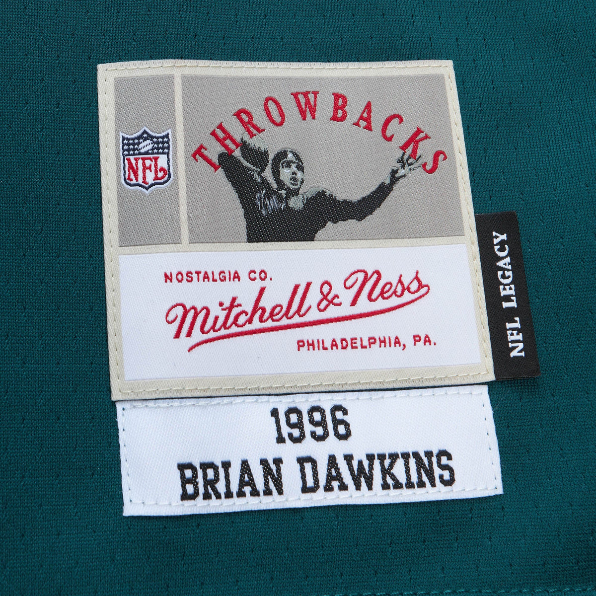 Men's Philadelphia Eagles Brian Dawkins Green Legacy Replica Jersey