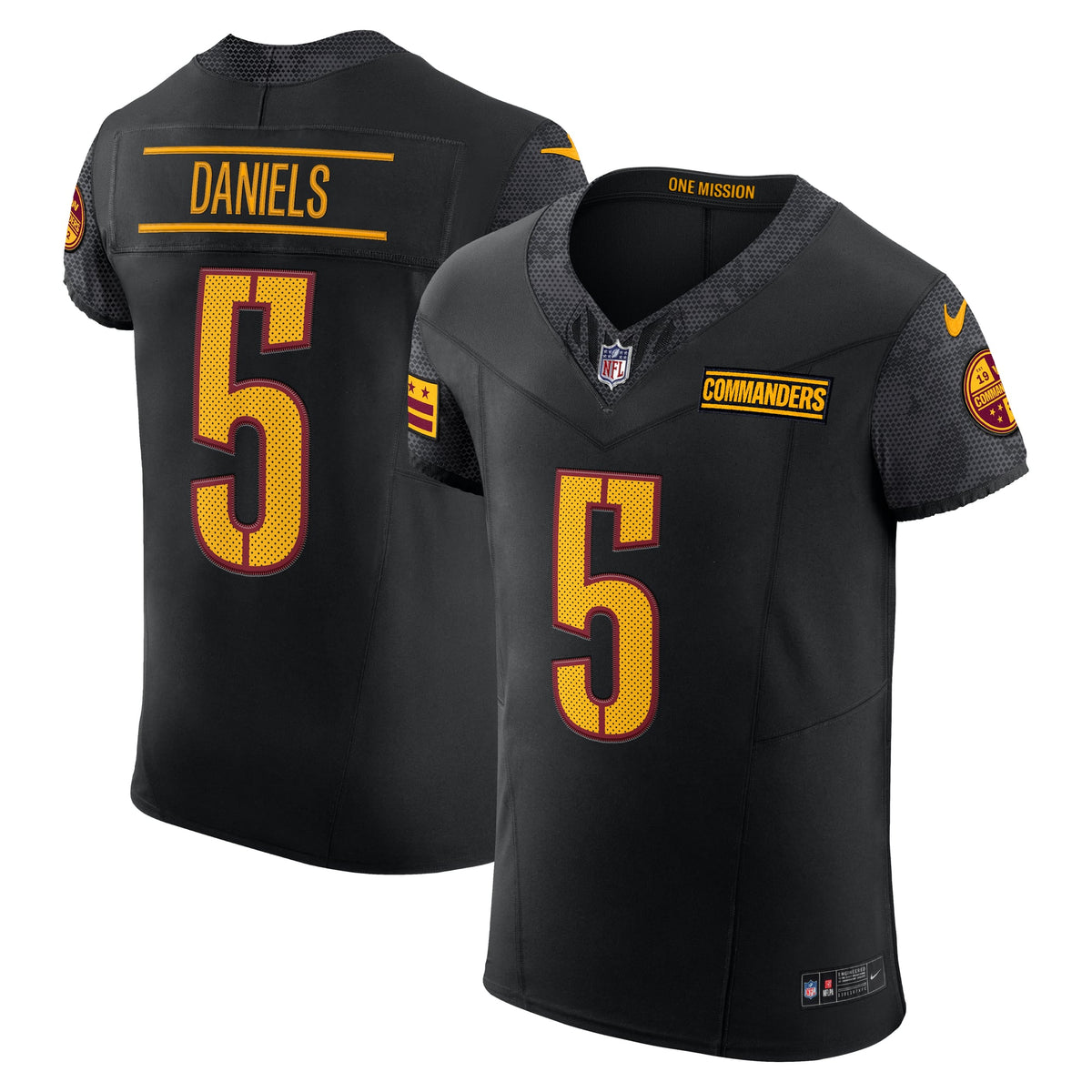 Men's Washington Commanders Jayden Daniels Burgundy Team Elite Jersey