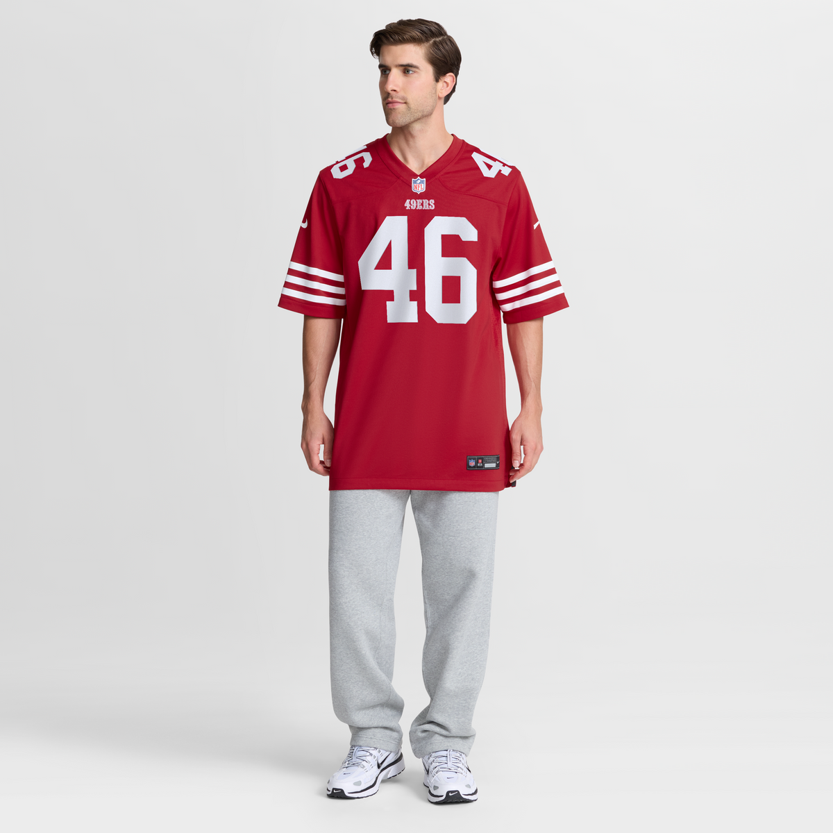 Men's San Francisco 49ers Jon Weeks Scarlet Team Jersey