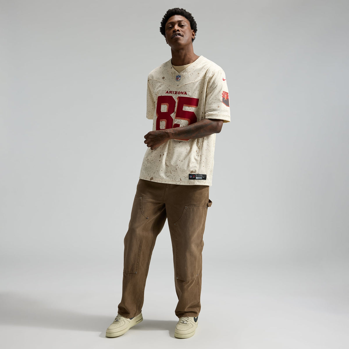 Men's Arizona Cardinals Trey McBride Natural Rivalries Collection Stitched Jersey