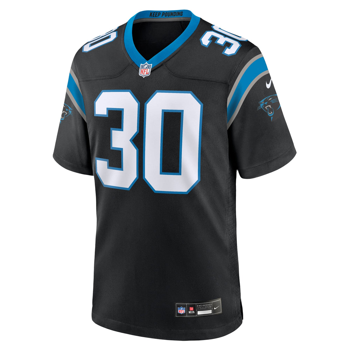 Men's Carolina Panthers Chuba Hubbard Blue Alternate Jersey