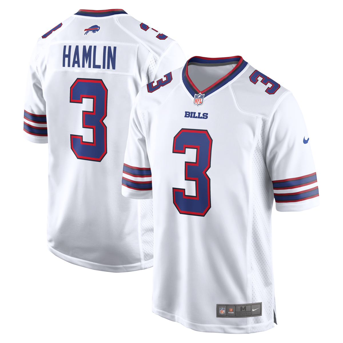 Men's Buffalo Bills Damar Hamlin White Jersey