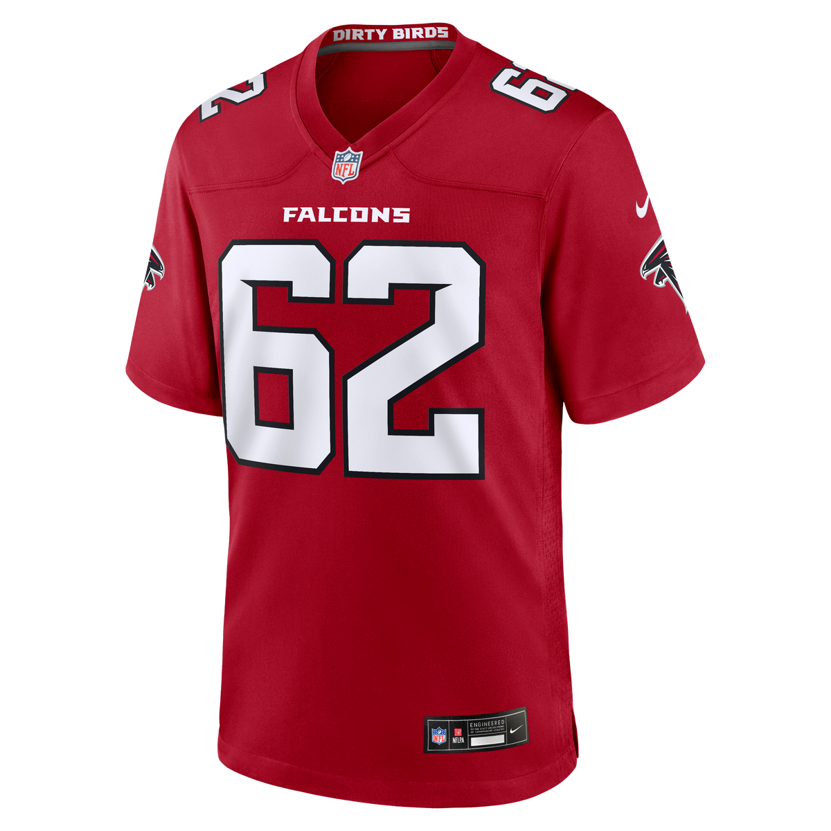 Men's Atlanta Falcons Corey Levin Red Team Jersey