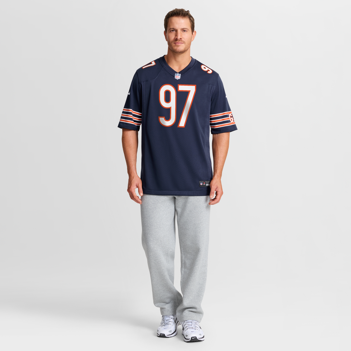 Men's Chicago Bears James Lynch Navy Team Jersey