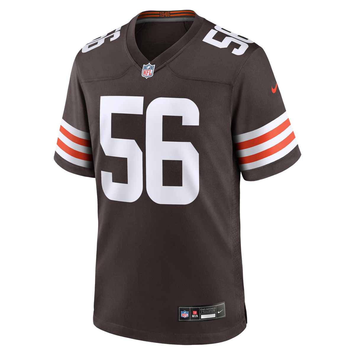 Men's Cleveland Browns Luke Wypler Brown Team Jersey