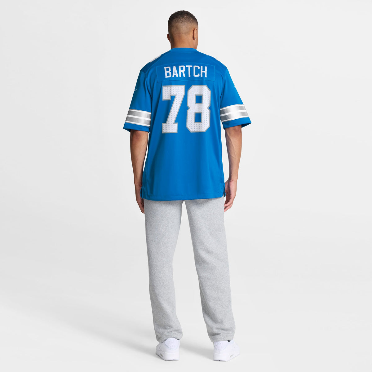 Men's Detroit Lions Ben Bartch Blue Team Jersey