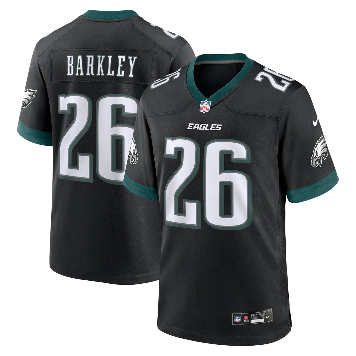 Men's Philadelphia Eagles Saquon Barkley Black Alternate Jersey