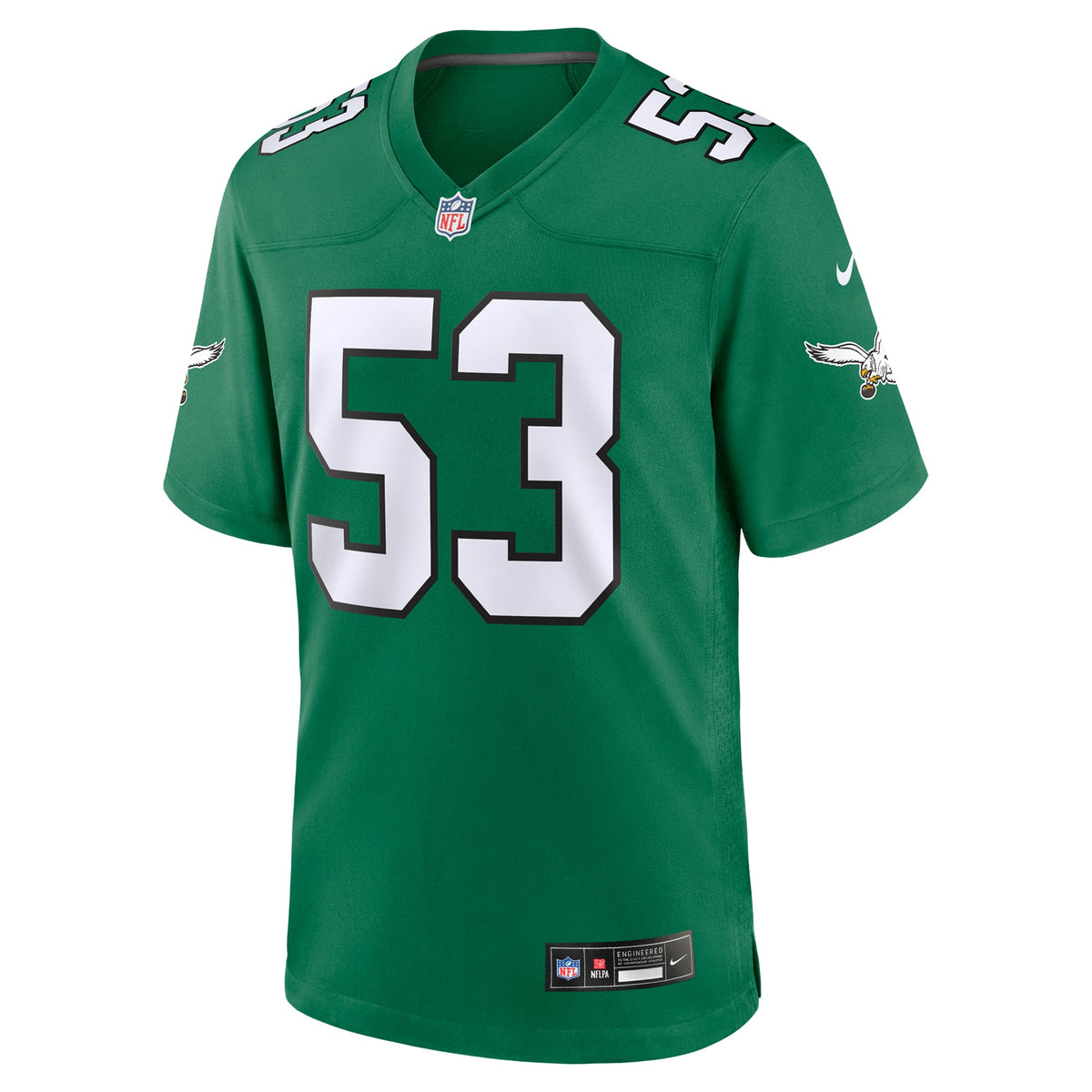 Men's Philadelphia Eagles Zack Baun Kelly Green Alternate Jersey
