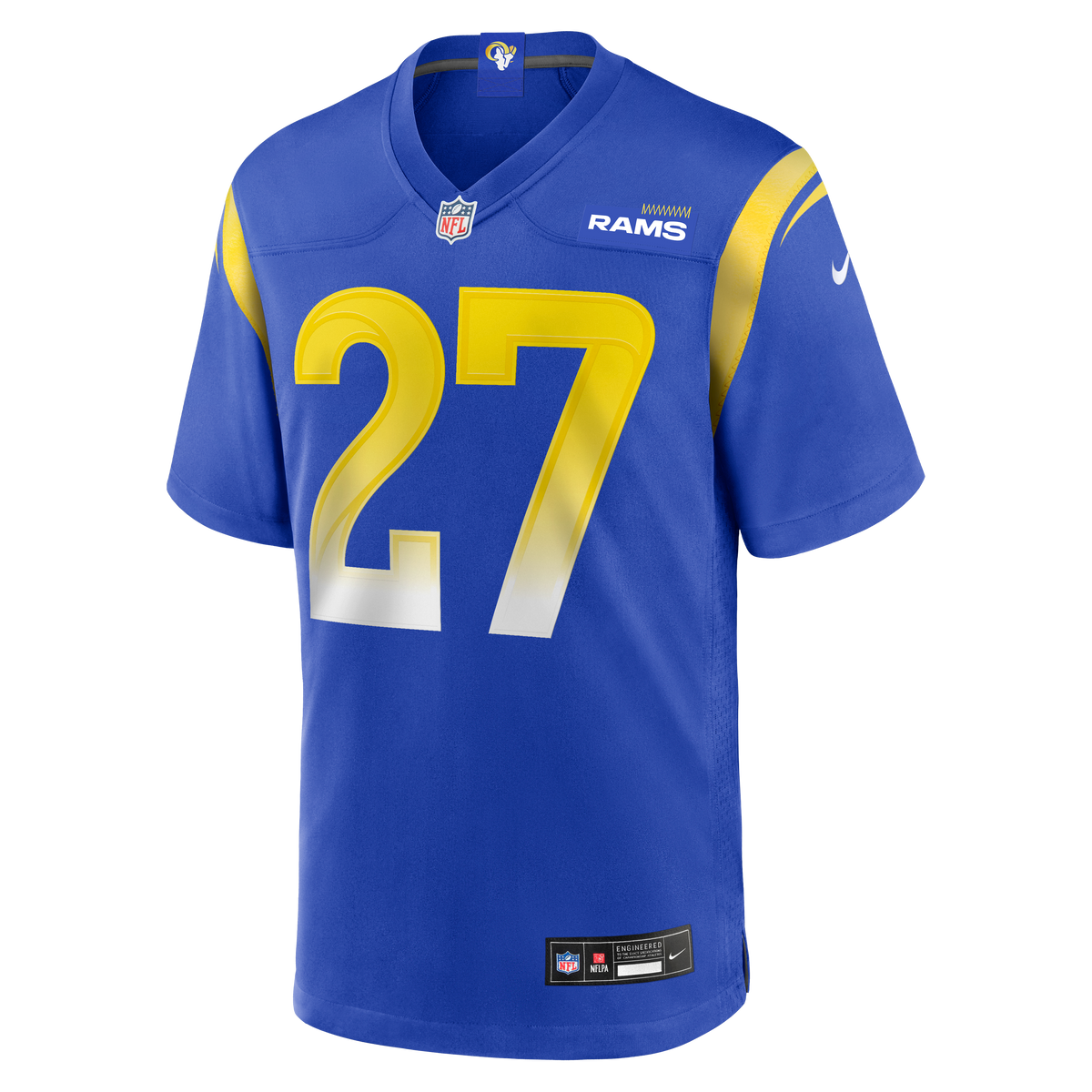 Men's Los Angeles Rams Jarquez Hunter Royal Team Jersey