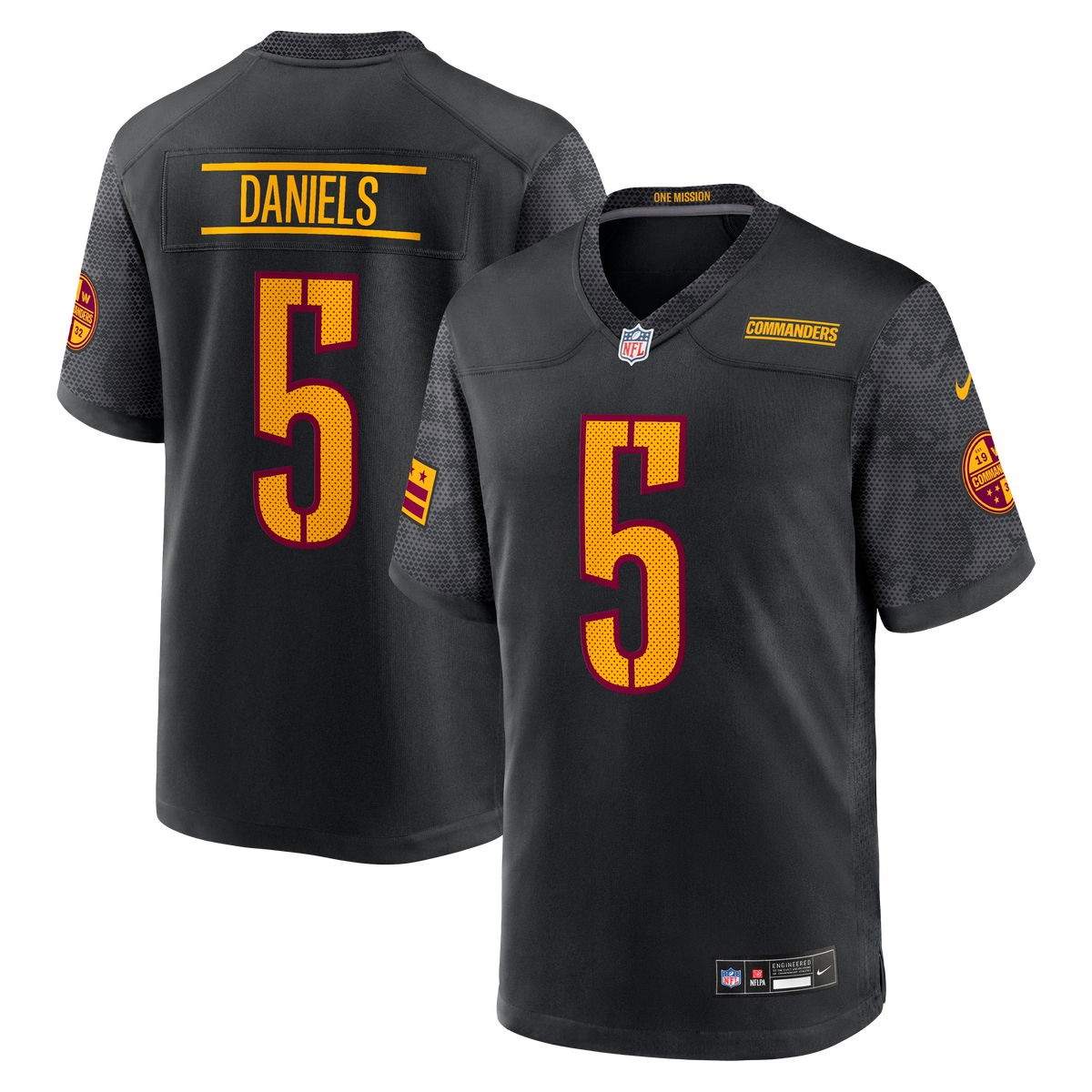 Men's Washington Commanders Jayden Daniels Burgundy Player Jersey