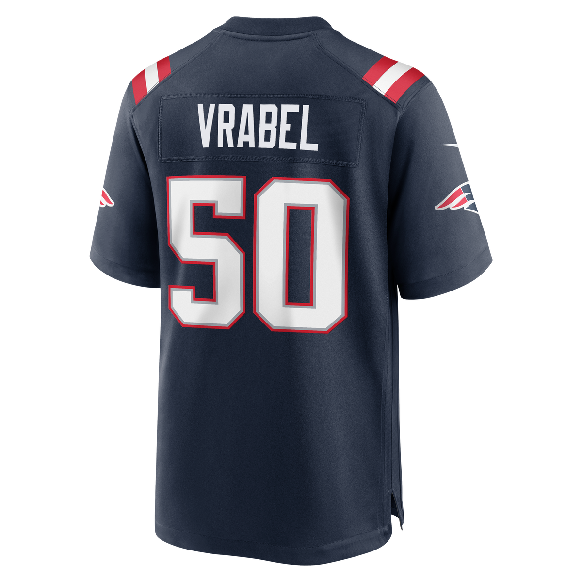 Men's New England Patriots Mike Vrabel Navy Game Retired Player Jersey