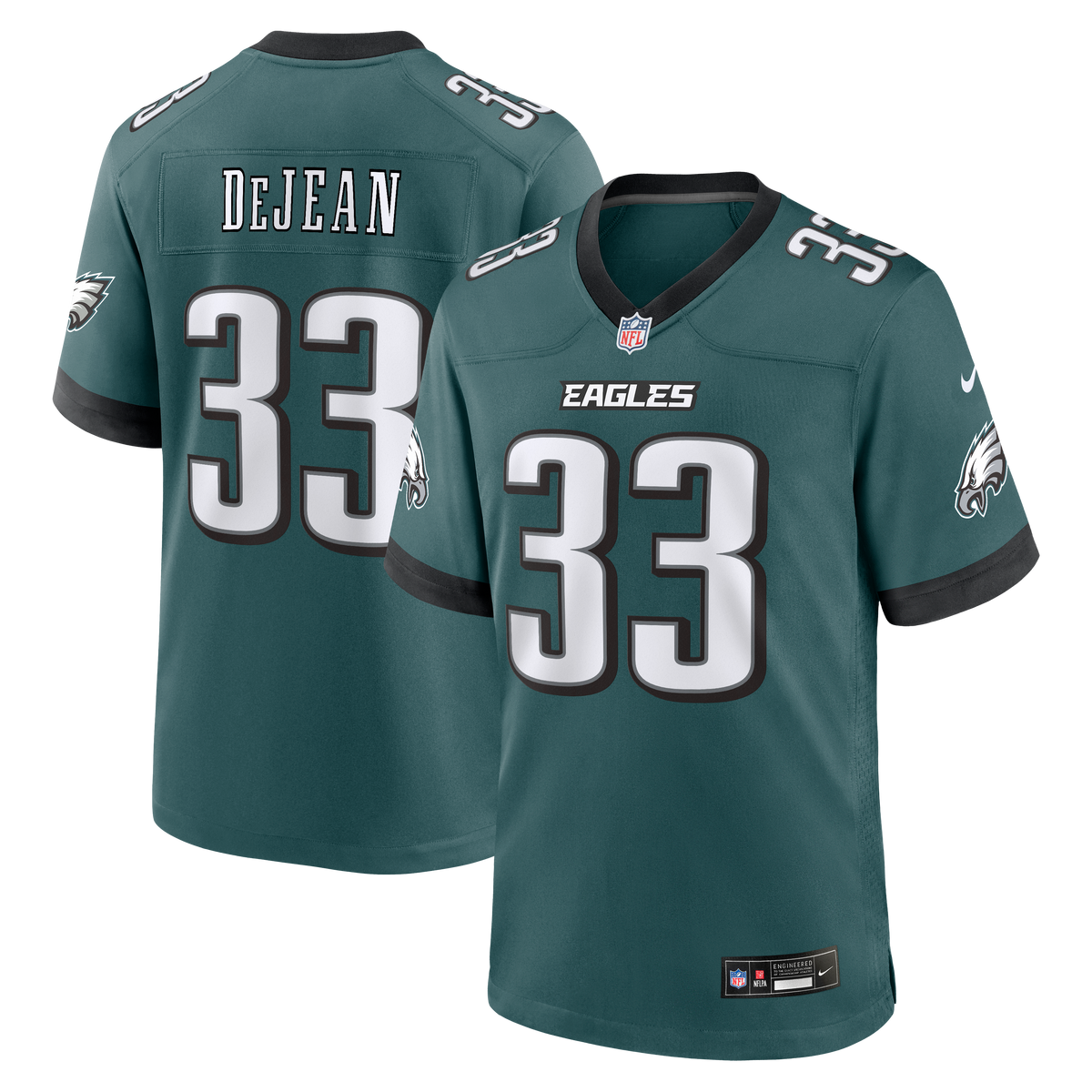 Men's Philadelphia Eagles Cooper DeJean White Jersey