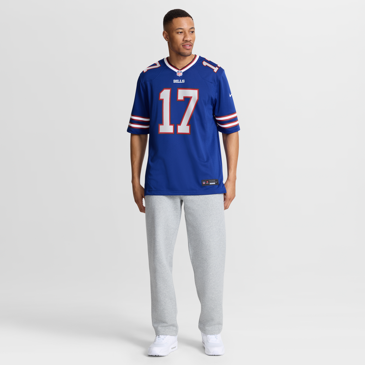 Men's Buffalo Bills Josh Allen White Game Player Jersey