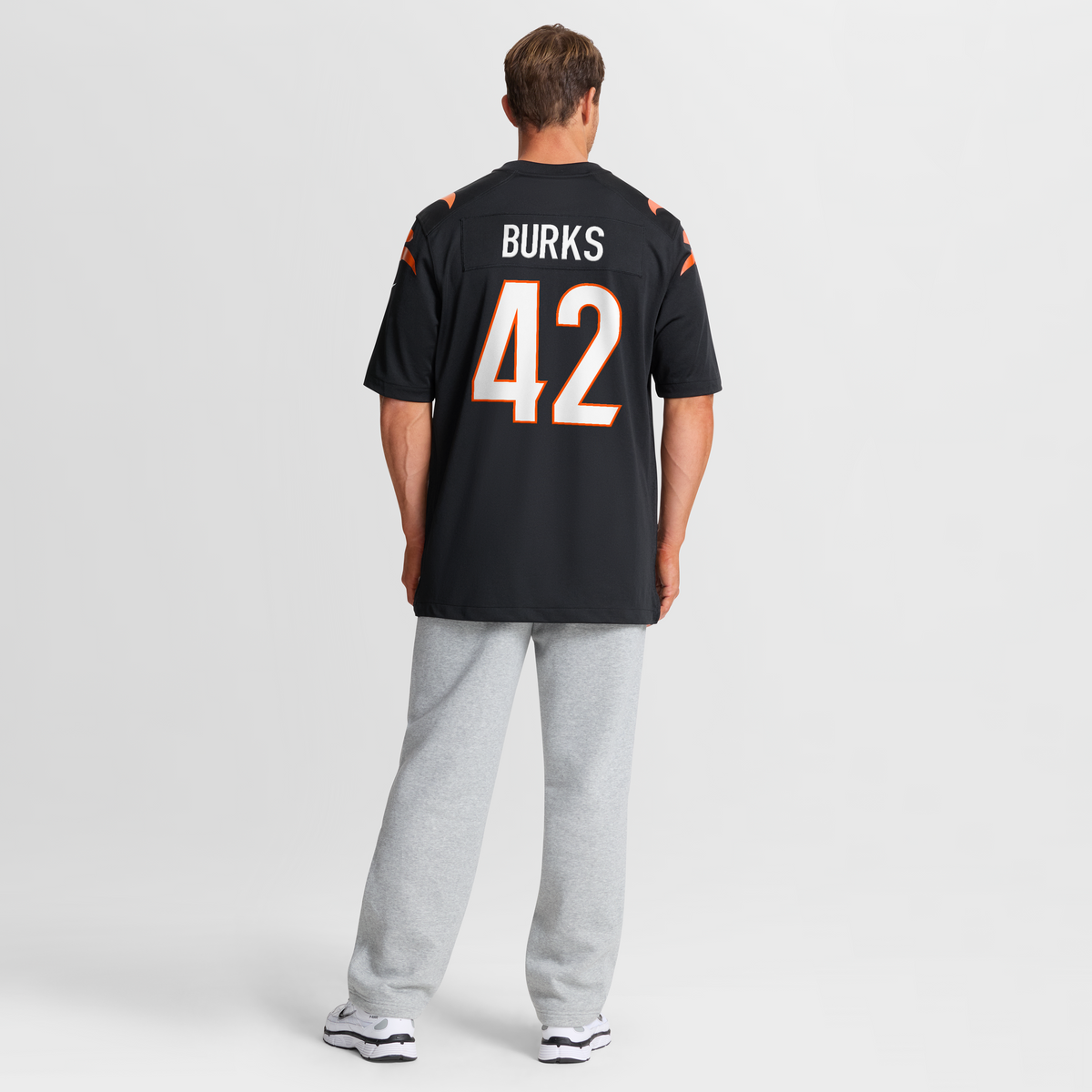 Men's Cincinnati Bengals Oren Burks Black Team Jersey