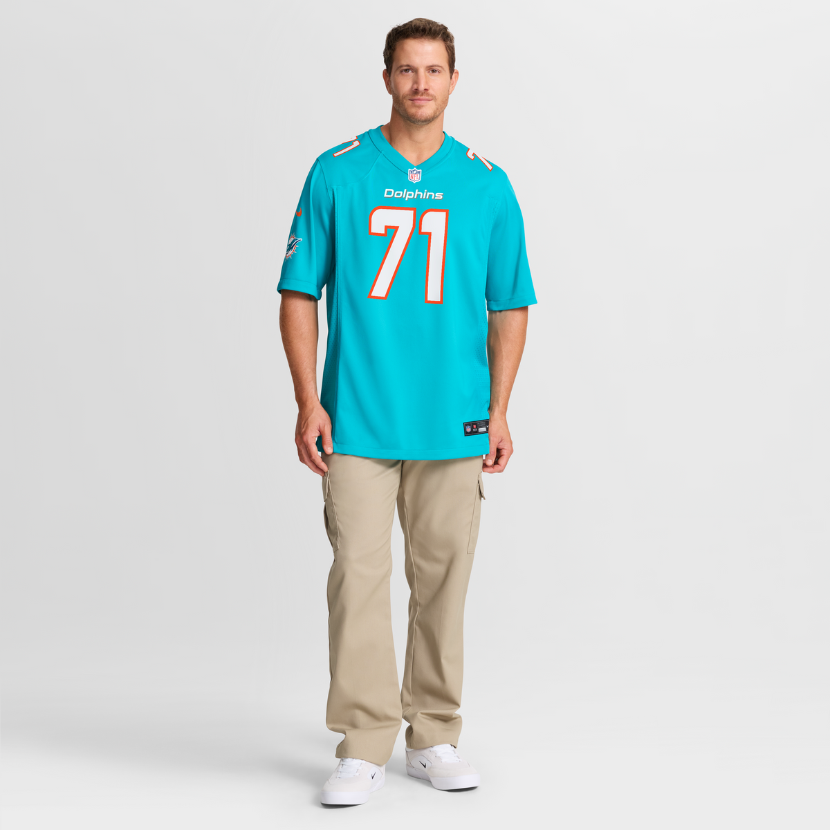 Men's Miami Dolphins Kion Smith Aqua Jersey