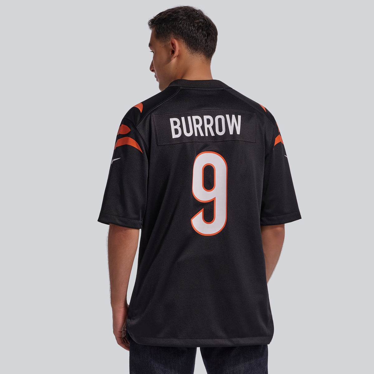 Men's Cincinnati Bengals Joe Burrow Orange Alternate Jersey