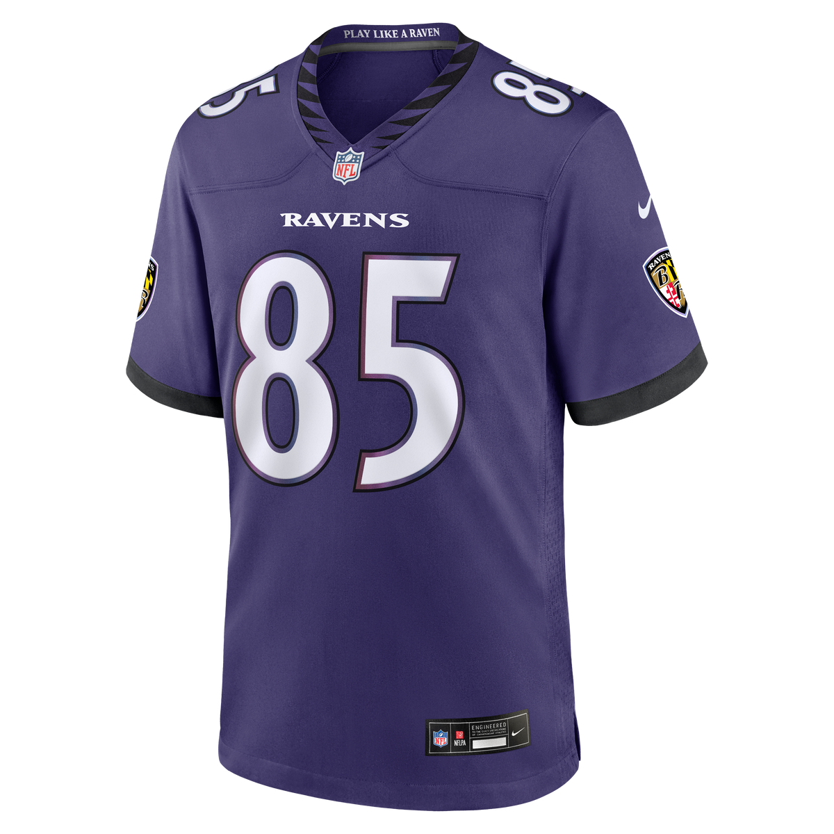 Men's Baltimore Ravens Josh Cuevas Purple Team Jersey
