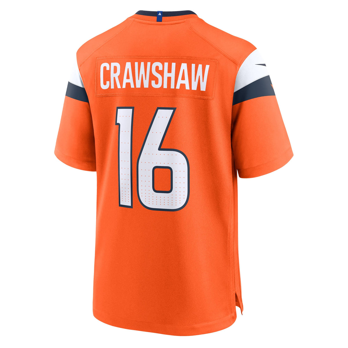 Men's Denver Broncos Jeremy Crawshaw Orange Team Jersey
