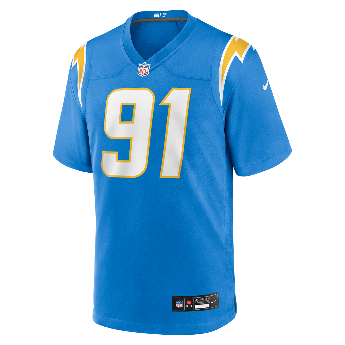 Men's Los Angeles Chargers Nick Barrett Powder Blue Team Jersey