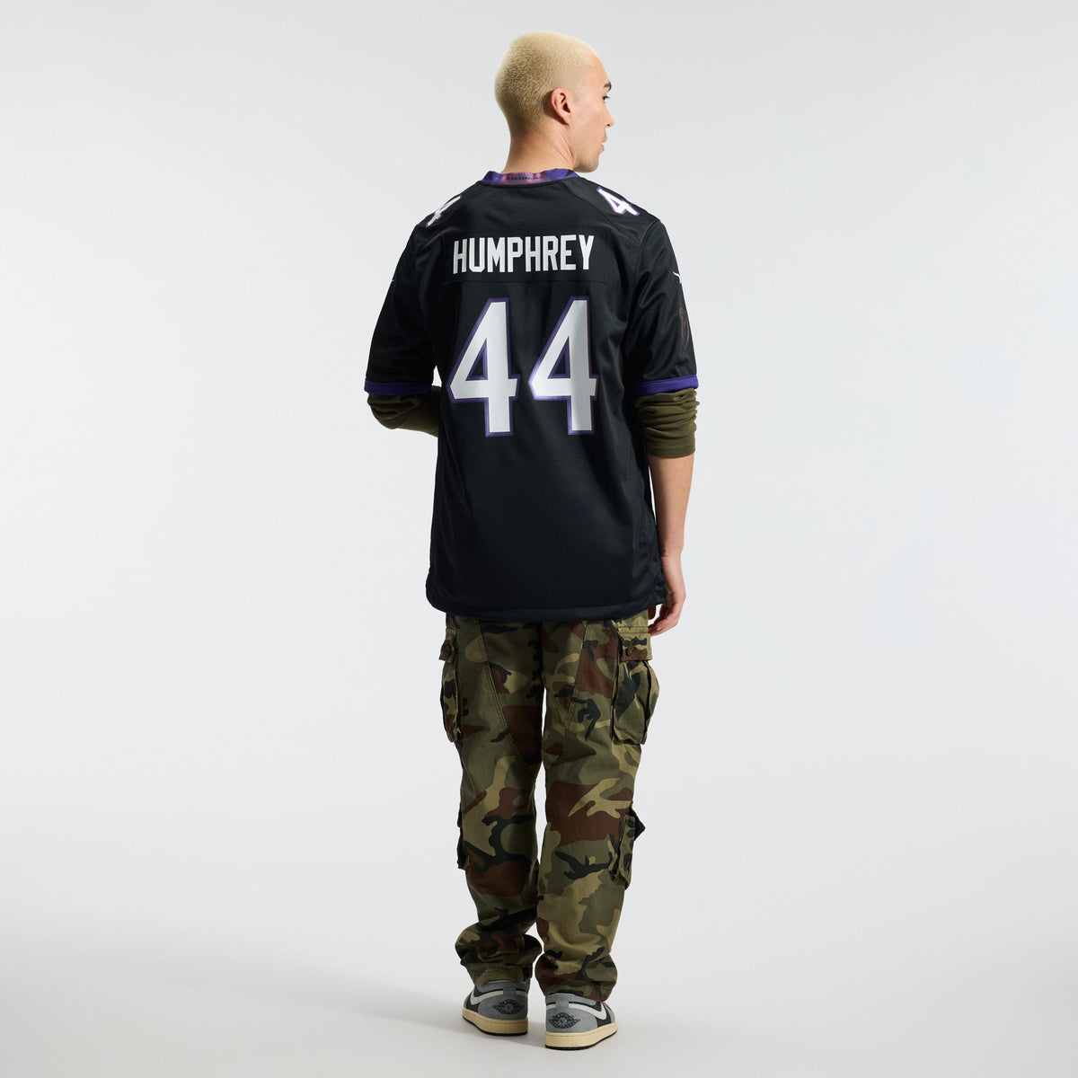 Men's Baltimore Ravens Marlon Humphrey Black Alternate Jersey