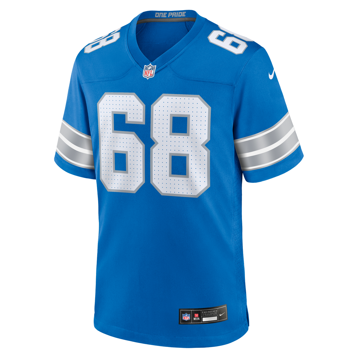 Men's Detroit Lions Taylor Decker Blue Team Jersey